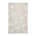 5' x8' Hand Tufted Hand Made 100% Wool Designer Modern & Contemporary  Oriental Area Rug Gray,Ivory Color-1